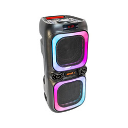 Avis Madison ENCEINTE SONO AUTONOME 2x 8"/20cm - 600W Avec double effet à LED, Bluetooth, USB, microSD & TWS