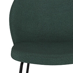 Acheter Rendez Vous Deco Chaise Groom verte en tissu bouclette (lot de 2)