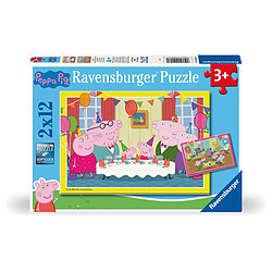 Ravensburger Peppa Pig Puzzle Enfant 2x12 pieces 