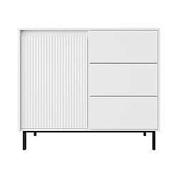 Bestmobilier Girona - buffet bas - blanc - 103 cm