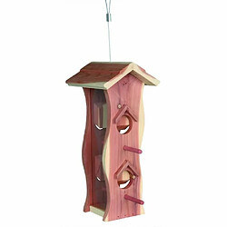 TRIXIE NATURA Distributeur bois de cedre pour oiseaux 12 × 29 × 14 cm naturel 