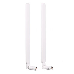 Wewoo Antenne blanc 2 PCS B593 5dBi SMA Mâle 4G LTE Routeur