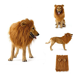 Universal Chien amusant, crine de lion, perruque, chapeau, chat, chien, Halloween, Noël, décoration de fête, costume de chien, jeu de rôle, accessoires pour animaux de compagnie.