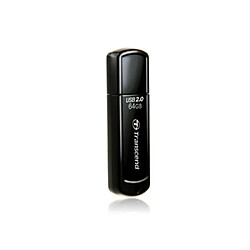 Transcend JetFlash 350 Clé USB 64Go 65Mo/s USB 2.0 Type-A Noir