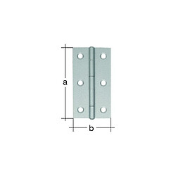 GAH Charnière roulée, demi largeur 9530 VA/80 mm