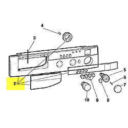 Ariston Tableau de bord + poignee complet Tableau de bord + poignee complet pour LAVE LINGE ARISTON - C00056936