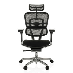 Chaise de bureau / fauteuil de direction ERGOHUMAN GEN2 assise tissu / dossier maille noir hjh OFFICE 