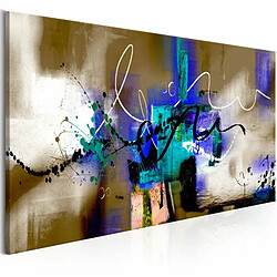 Paris Prix Tableau Imprimé Crazy Serpentines Brown Narrow 40 x 120 cm 