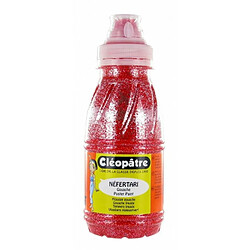 Cléopâtre GP250-13C Flacon de Gel pailleté 250 ml Rouge