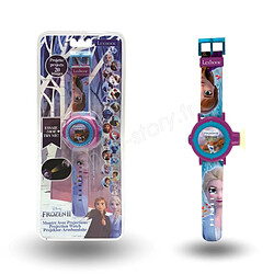 SHOP-STORY Montre Digitale Ajustable Lexibook avec Projections La Reine des Neiges pour Enfants avec 20 Images