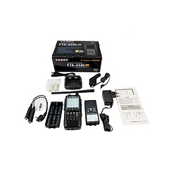 YAESU FTA450L Bande Air Transceiver Yaesu FTA450L 108-136 Mhz Inclus dans la livraison FTA450L: Antenne radio BNC batterie rechargeable SBR-12LI (7.4V, 1800mAh) compartiment 6 AA adaptateur de support de ceinture SCU-15 6,3 mm (PJ 055) et 5,23 mm (PJ-068) données