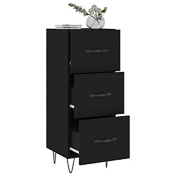 Avis vidaXL Buffet Noir 34,5x34x90 cm Bois d'ingénierie