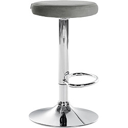 Acheter Non Tabouret de bar Ponte velours chrome