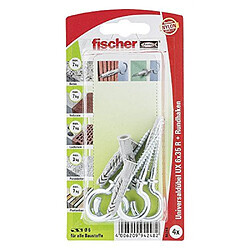 Fischer 94248 Lot de 4 Chevilles universelle UX 6 x 35 mm RH K