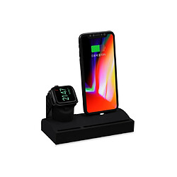 Wewoo Station de recharge de charge en silicone CT04 2 1 pour iPhone & Apple Watch & Airpodsavec support Funtcion pas cher