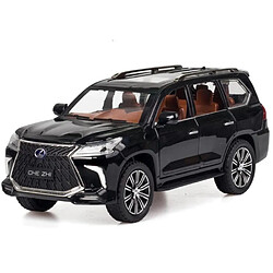 Universal 1: 24 Voiture jouet de haute qualité LX570 SUV Métal Voiture Jouet Alliage Voiture Jouet Moulé sous pression Modèle de voiture jouet pour enfants | Voitures jouets moulés sous pression(Le noir)