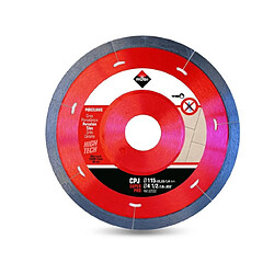 Rubi - Disque diamant pour grès porcelaine jante continue 115 mm x 22,2 mm J-SLOT CPJ-115 SUPERPRO 