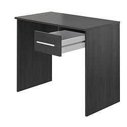 Pegane Bureau en panneau de particules mélaminés coloris gris - Longueur 50 x Profondeur 90 x Hauteur 73 cm pas cher