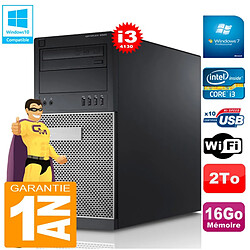 PC Tour DELL 9020 Core I3-4130 Ram 16Go Disque 2 To Graveur DVD Wifi W7 - Occasion