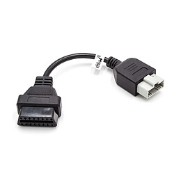 vhbw OBD2 - Câble adaptateur 5Pin à 16Pin pour Appareil de diagnostic OBD adapté aux anciens modèles Honda - avec connecteur 5Pin 