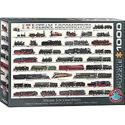 Puzzle 1000 piAces Locomotives A vapeur Eurographics, 6000-0090 