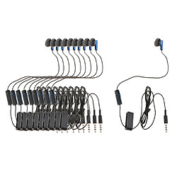 10 Pièces écouteur Pour Contrôleur écouteur Unique Mono écouteur 3.5mm Connecteur Microphone Contrôle