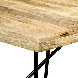 Avis vidaXL Table à manger 180x90x76 cm Bois de manguier massif