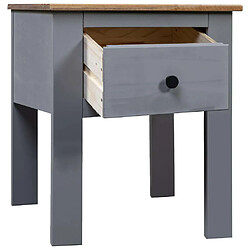 Maison Chic Table de chevet,Table de nuit,Table d'appoint pour salon Gris 46x40x57 cm Pin Gamme Panama -MN74619