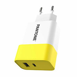 Chargeur mural Pantone PT-PDAC02Y Jaune Blanc 15 W