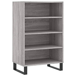 vidaXL Buffet haut sonoma gris 57x35x90 cm bois d'ingénierie