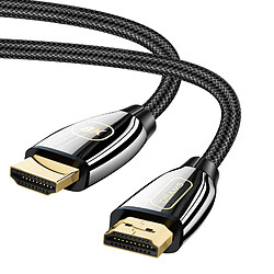 Câble HDMI 2.1 Ultra HD 8K Tressé Résistant 2 mètres Noir Usams 