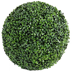 Pegane Plante artificielle haute gamme Spécial extérieur / Buis boule artificiel - Dim : H.38 x D.38 cm