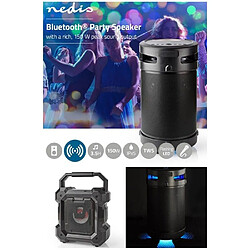 NEDIS Enceinte Sono portable Bluetooth KARAOKE USB-C IPX5 LED RGB -TWS + Enceinte Portable Bluetooth LED RGB 