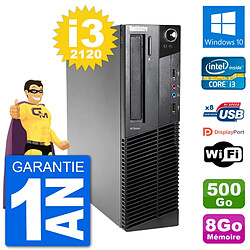 PC Lenovo M92p SFF Intel i3-2120 RAM 8Go Disque Dur 500Go Windows 10 Wifi · Occasion 