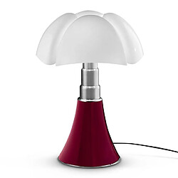 PIPISTRELLO-Lampe ampoules LED pied télescopique H66-86cm Rouge Martinelli Luce - designé par Gae Aulenti