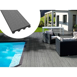 Habitat Et Jardin Pack 15 m² - Lames de terrasse composite pleines - Gris