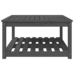 Acheter vidaXL Table de jardin gris 82,5x82,5x45 cm bois massif de pin