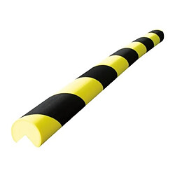 Viso Protection d'angles droits 1/4 ronds en mousse, coloris jaune/noir, longueur 75 cm, diamètre 40 mm.