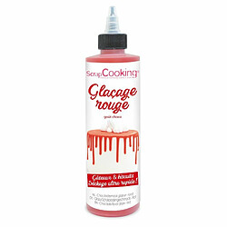 Scrapcooking Glaçage goût chocolat 130 g - rouge