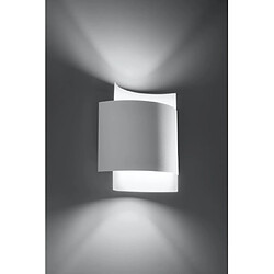 Acheter Luminaire Center Applique murale Impact Acier blanc 1 ampoule 11cm