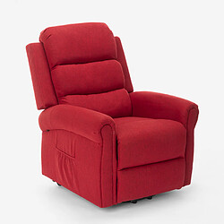 Acheter LE ROI DU RELAX Fauteuil électrique de relaxation massage et chauffage avec roues Victoria, Couleur: Bordeaux