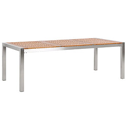 Beliani Table de jardin 220 x 100 cm Tailles Différentes