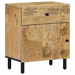 Maison Chic Table de chevet, Table de Nuit, Meuble de Rangement 50x33x60 cm bois de manguier massif