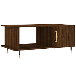 Maison Chic Table basse,Table Console Table d'appoint, Table pour salon chêne marron 90x50x40 cm bois d'ingénierie -MN87463