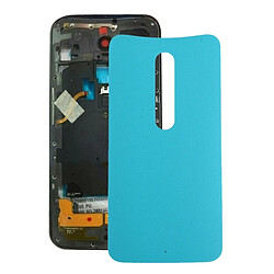 Wewoo Coque arrière bleu pour la couverture arrière de batterie de Motorola Moto X Style pièce détachée 