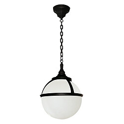 Elstead Lighting Lanterne à chaîne de plafond à 1 ampoule extérieure noire IP44, E27