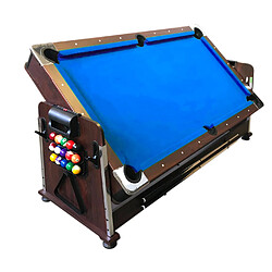 Simba TABLE DE BILLARD BILLARD 7FT + AIR HOCKEY + TENNIS DE TABLE + TABLE A MANGER modèle MATTEW BLEU 4 en 1