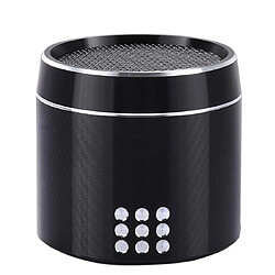 Yonis Mini Enceinte Bluetooth Puissante Avec LED Mini Enceinte Bluetooth Puissante Avec Micro Et LED Autonomie 4h Facile À Transporter Noir YONIS