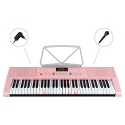 McGrey LK-6120-MIC clavier à touches lumineuses avec microphone pink