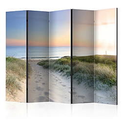 Artgeist Paravent - Morning walk on the beach II [Room Dividers] [225x172]